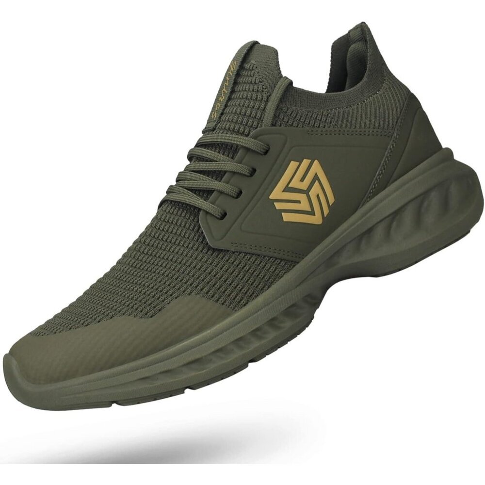 〽️Men's Sneakers Army Green Walking Sports Athletic Running Lightweight Shoes
